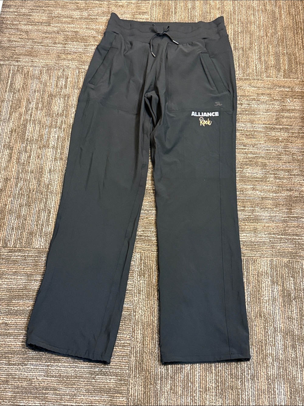 Jo + Jax Black Alliance Rock Joggers with Drawstring Waist